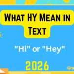 What HY Mean in Text