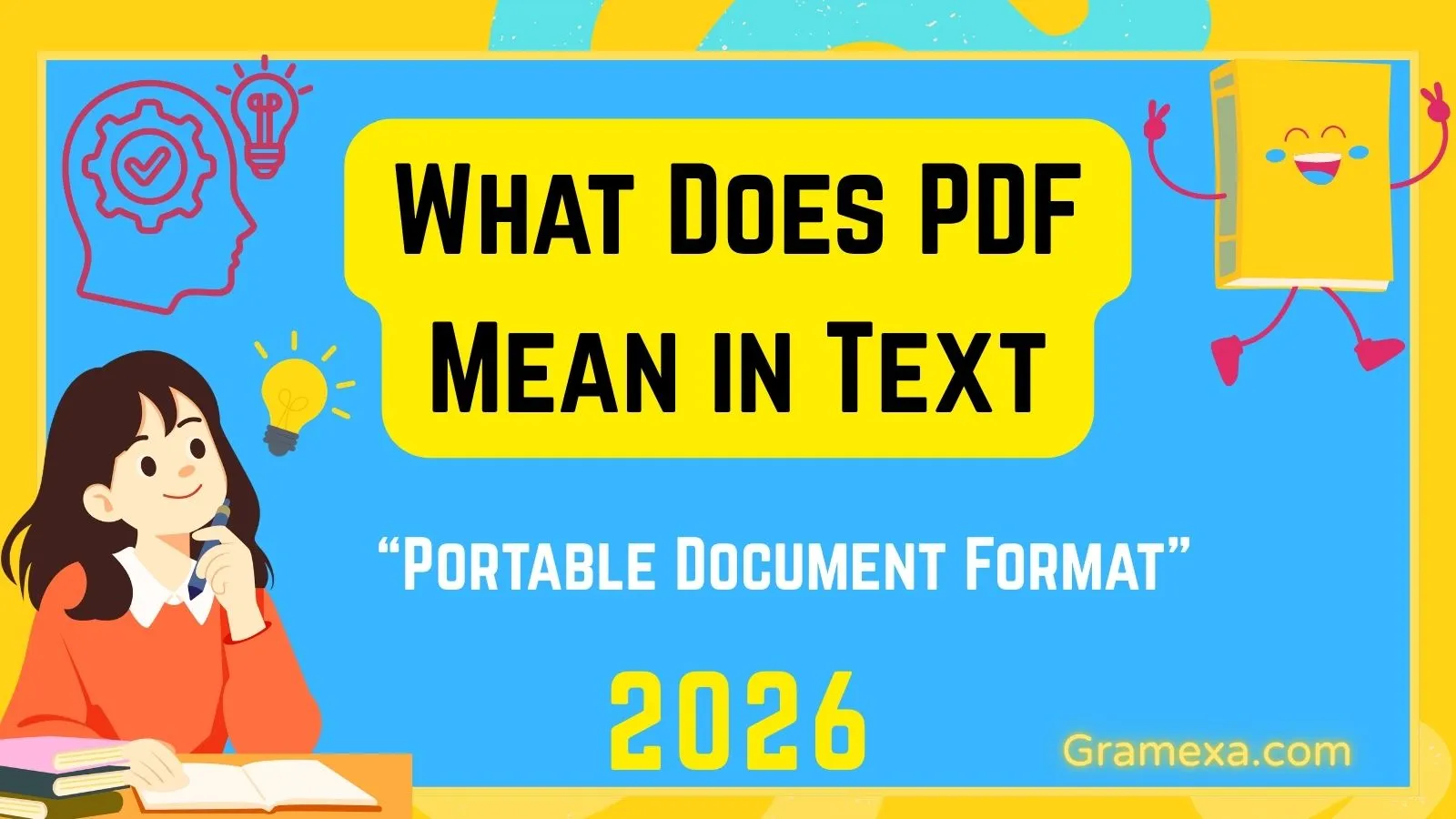 What Does PDF Mean in Text