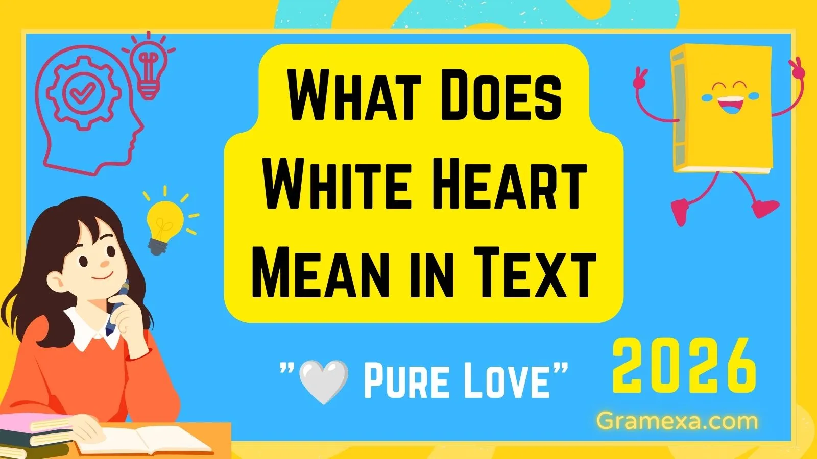 What Does White Heart Mean in Text