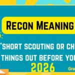 Recon Meaning